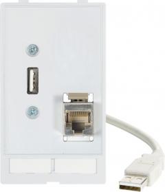 Murrelektronik 4000-68000-1300000 MSDD 1 USB-A Bu/St 0,7m Leitung + 1xRJ45 Datensteckverbindereinsatz