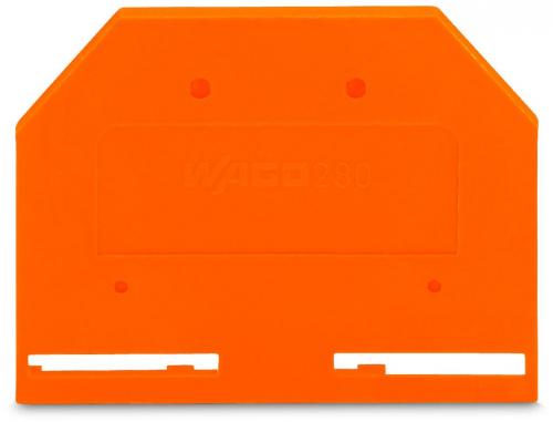 Wago 280-302 orange Abschlussplatte u. Zwischenplatte