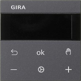 Gira 539328 S3000 RTR Display System 55 Anthrazit Raumtemperaturregler