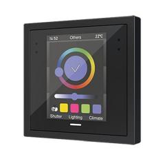 Zennio ZVIZ28A Z28 schwarz kapazitives Farb-Touchpanel