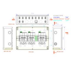 enwitec electronic 10014801 S-1000-3x1R-X-BC-PC-1.0 MC4 Generatoranschlusskasten
