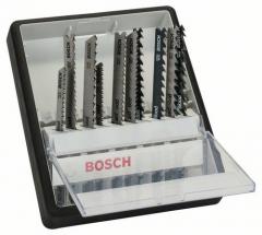 Bosch 2607010540 ROBUSTLINE 10er Holz Expert T-Schaft Stichsägeblatt-Set