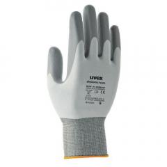 UVEX 6005010 60050 Schutzhandschuh EN 388, weiß/grau Gr. 10