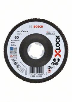 Bosch 2608619198 X-LOCK Fächerscheibe BfM,115mm,K60,gek