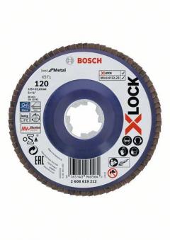 Bosch 2608619212 X-LOCK Fächerscheibe BfM,125mm,K120,ger