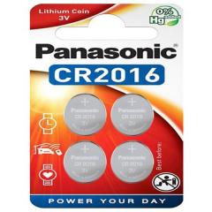 Panasonic 39-190-059 Lithium Knopfzelle CR-2016EL/4B, Batterie