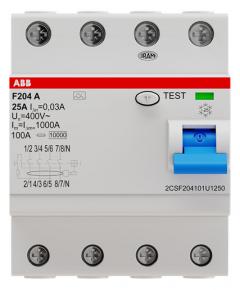ABB Stotz-Kontakt 2CSF204101U1250 F204A-25/0,03UNV 25/0,03A 4polig FI-Schutzschalter