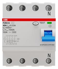 ABB Stotz-Kontakt 2CSF204101U1400 F204A-40/0,03UNV 40/0,03A 4polig FI-Schutzschalter