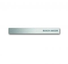 Busch-Jaeger 6349-860-101 Standardabschlussleiste unten mit Schriftzug, Busch-priOn® edelstahl
