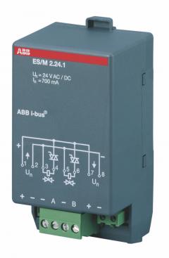 ABB Stotz-Kontakt ES/M2.24.1 , Elektronisches Schaltaktormodul, 2fach, 24 V , 2CDG110014R0011