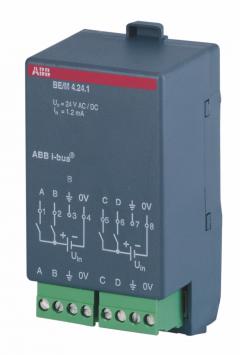 ABB Stotz-Kontakt BE/M4.24.1 , Binäreingangsmodul, 4fach, 24 V , 2CDG110006R0011