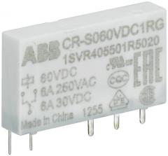 ABB Stotz-Kontakt CR-S012VDC1RG , Steckbares Interf.-Relais 1We, A1-A2=12VDC, Output=6A/250VAC vergoldete Kontakte , 1SVR405501R2020