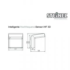 Steinel 007584 Bewegungsmelder komplett schwarz Aufputz IP54 160° 8m Reichweite iHF-Sensor