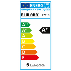 Blulaxa 47118 LED Lampe Birnenform 6 Watt WW , E27