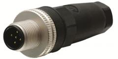 ABB Stotz-Kontakt M12-C02 , M12-Stiftstecker 5-polig mit Schraubanschluss, Kabeldurchmesser: 2.5 - 6.5 mm , 2TLA020055R1100