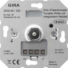 Gira 203000 DALI-Potentiometer Tunable WH Netzteil Einsatz
