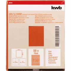KWB 800150 Schleifpapier K150 Holz (50 Bogen = 1 Pack)