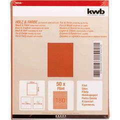KWB 800180 Schleifpapier K180 Holz (50 Bogen = 1 Pack)