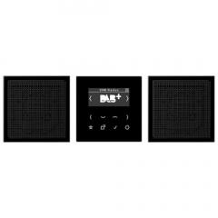 Jung DABLS2SW Smart Radio DAB+, Set Stereo, Serie LS, schwarz