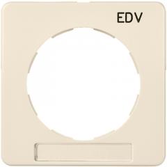 ELSO 223114 Zentralplatte f. Steckd. m. bedruckt EDV reinweiss