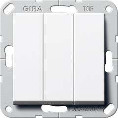 Gira 283003 Wippschalter Ein/Aus 3fach System 55 Reinweiß