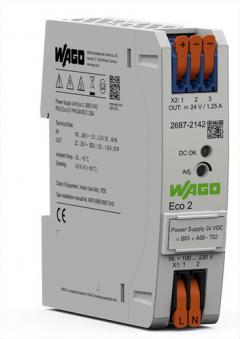 Wago 2687-2142 Eco 2 1-phasig DC 24 V 1,25 A DC-OK LED Stromversorgung
