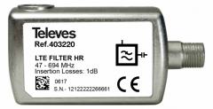 Televes 403220 TSK48FQHRLTE bis K48 RK 694 MHz F-Quick- Filter