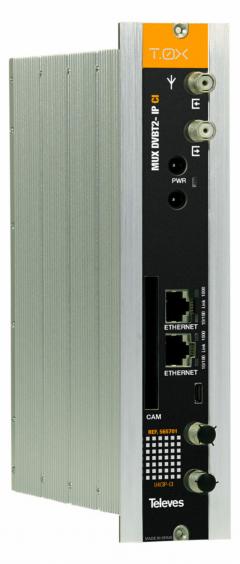 Televes 565701 U4CIP-CI T-0X-Streamer 4 x DVB-T2 in IP Kabelaufbereitungssystem