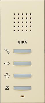 Gira 125001 Wohnungsstation AP System 55 Cremeweiß