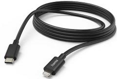 Hama 201599 USB-C - Lightning, 3 m, schwarz USB-Ladekabel