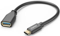 Hama 201605 OTG, USB-C-Stecker-USB-A-Buchse, 15 cm USB-Adapterkabel