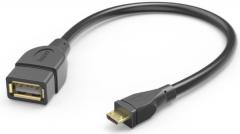 Hama 201606 OTG, Micro-USB-Stecker-USB-A-Buchse USB-Adapterkabel