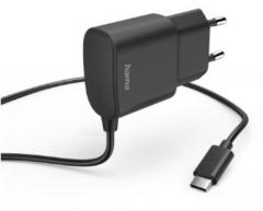 Hama 201618 mit USB-C-Anschluss, 12 W, 1,0 m, sw Ladegerät