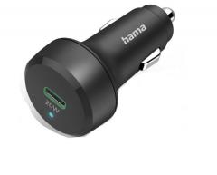 Hama 201637 USB-C, 20 W, schwarz Auto-Schnellladegerät
