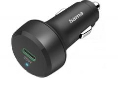 Hama 201638 USB-C, 25 W, schwarz Auto-Schnellladegerät