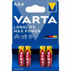 Varta 04703101404 Batterie Micro AAA >Bl4< Longlife MaxPower 1,5V 03