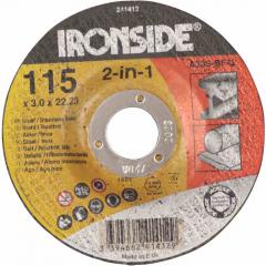 IRONSIDE 241412 Trennsch.115x3,0mm Metall gekröpft,Bohrung 22m
