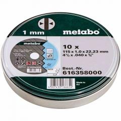 Metabo 616358000 Inox Trennscheiben 115x 1,0, 10 Stck.in Blechdose