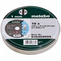 Metabo 616359000 Inox Trennscheiben 125x 1,0, 10 Stck.in Blechdose