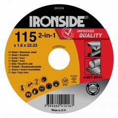 IRONSIDE 241416 Trennscheibe 115x1,6x22 für Stahl+Inox