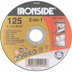 IRONSIDE 241418 Trennscheibe 125x1,0x22 für Stahl+Inox
