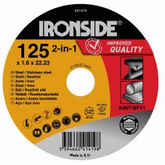 IRONSIDE 241419 Trennscheibe 125x1,6x22 für Stahl+Inox