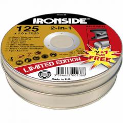 IRONSIDE 200238 Inox-Trennscheibe 125x1,0 10+1 in Blechdose