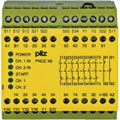 Pilz 774606 PNOZ X9 200-230VAC 24VDC 7n/o 2n/c 2so Sicherheitsschaltgerät