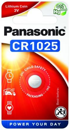 Hückmann 104683 Panasonic CR1025EL/1B Lithium Power Batterie
