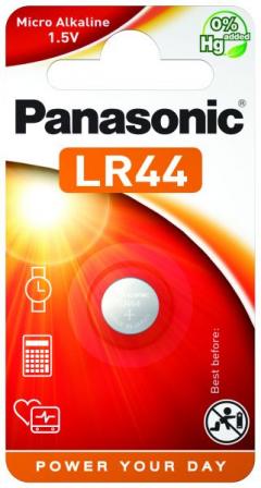 Hückmann 105083 Panasonic Alkaline LR44EL/1B Batterie