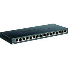 D-Link DGS-1016S/E 16x10/100/1000Mbit/s 19 Switch unmanagd lufterlos