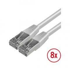EsyLux EC10431227 Cable-Set RJ45 5M X8 Patchkabel-Set