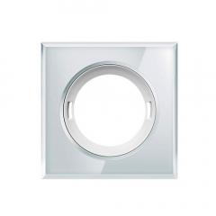 EsyLux EP00007262 Flat Cover Glass Square Wh Abdeckung