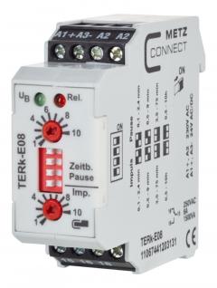 METZ CONNECT 11067441203131 TERk-E08 230V AC 24V AC/D Zeitrelais